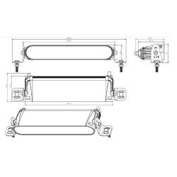 Barra LED Slim 9" | Largo Alcance | Homologada ECE