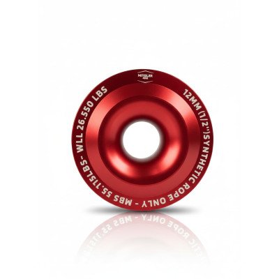 Anillo Rojo120mm de Rescate  para Cuerda Sintética | Mitgler4x4