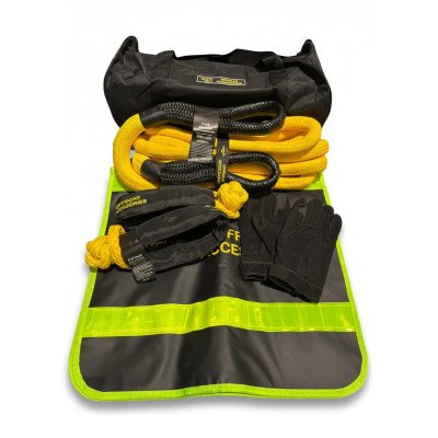 Kit Rescate 4x4 Profesional | Eslinga Cinética 13.8T y Grilletes 24.5T
