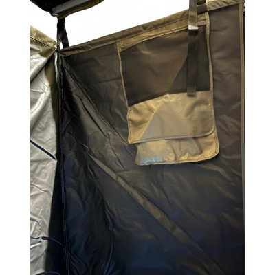 Portable 1x1m Shower Cubicle | 420D Oxford Desert Yellow