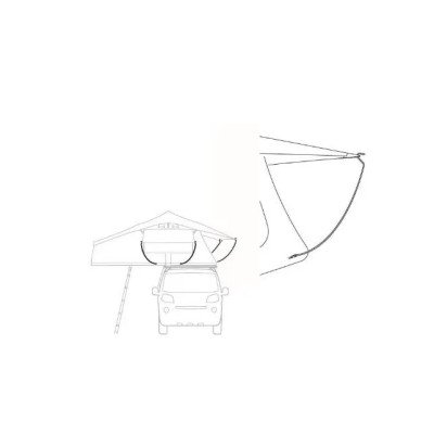 Rooftop Tent Window Tension Rods - Set of 2 | Replacement Spring Poles