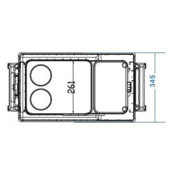 Alpicool 45L Portable Fridge Freezer 12V/24V/220V