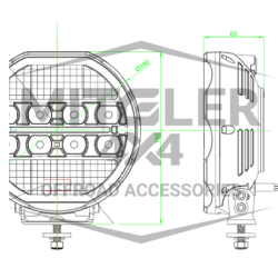 LED Driving Light 11000lm ECE R112 Approved - Mitgler4x4