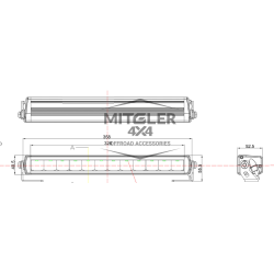 Barra Led 96W Homologada