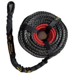 11mm x 26m Synthetic Winch Rope Black - Mitgler4x4