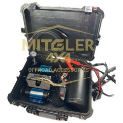 Compresor Doble Cilindro 12V 180PSI con Tanque de 3,8 Litros